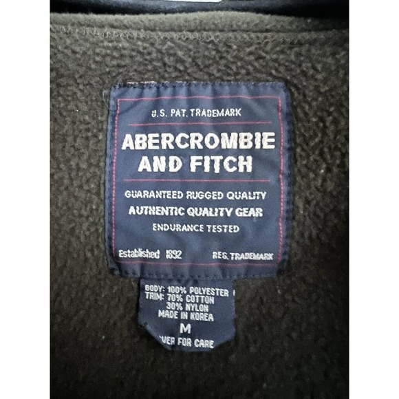 vintage abercrombie and fitch Men’s Zip Up Sweater Vest - Picture 2 of 4